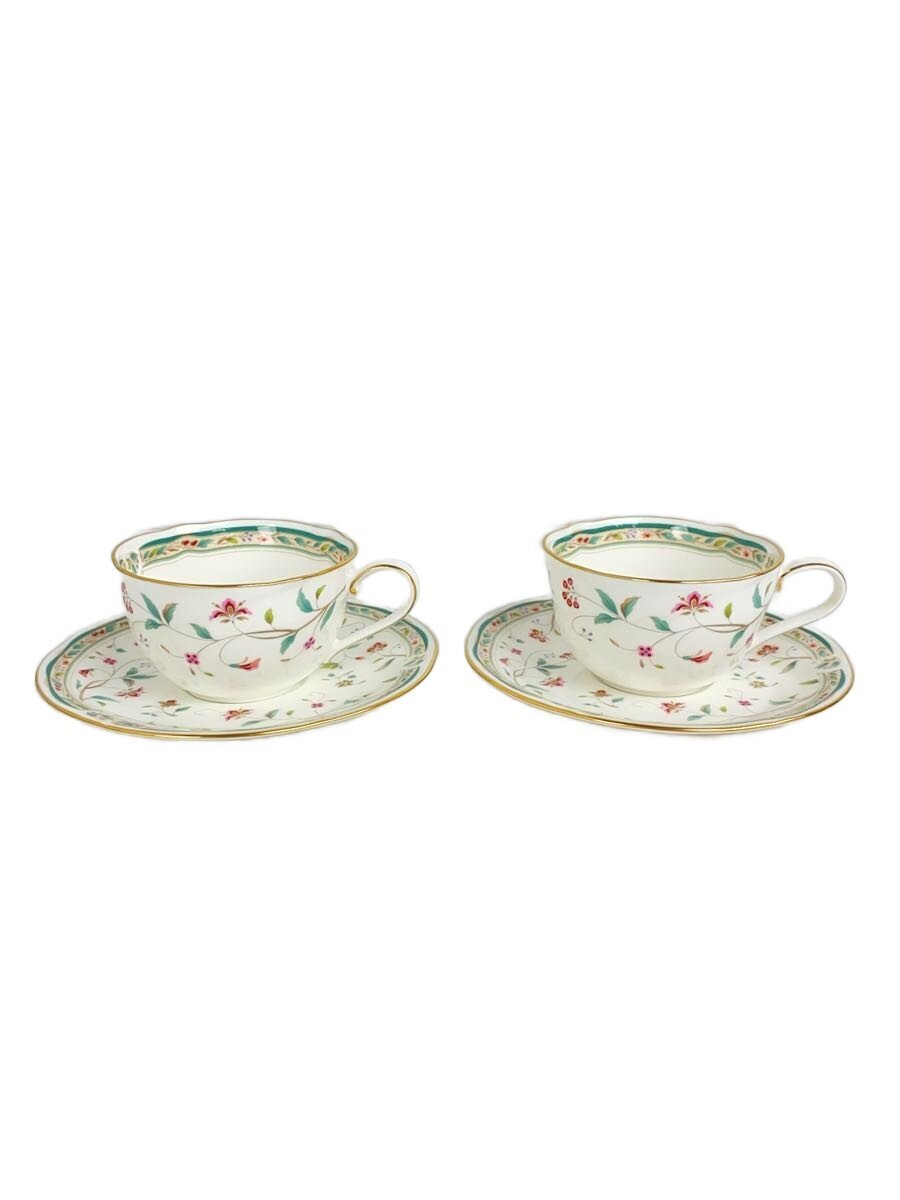 【中古】Noritake◆カップ&ソーサー/2点セット/花更紗/WHT/4409【キッチン用品】