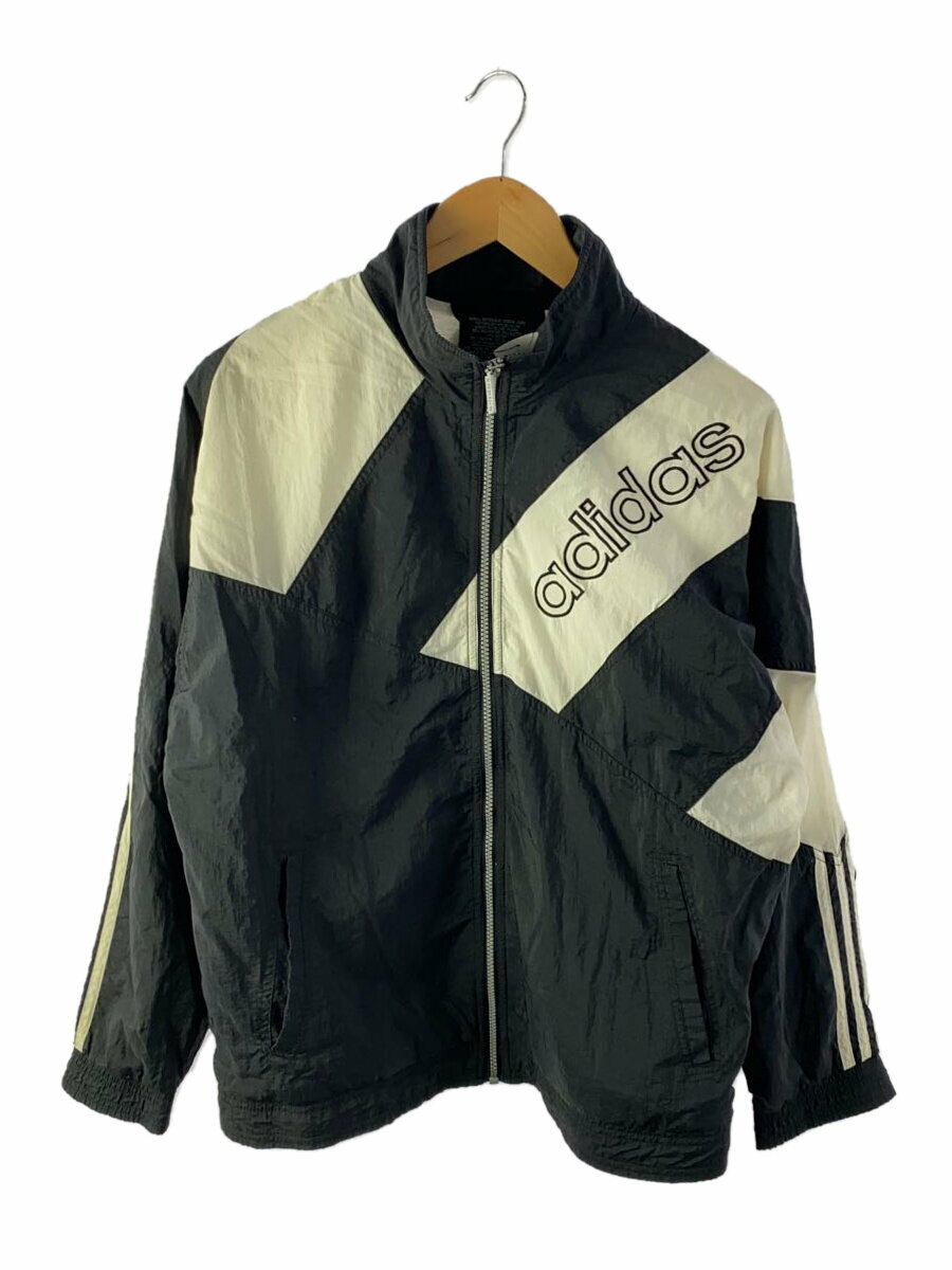 【中古】adidas◆ナイロンジャケット/XL/ナイロン/BLK【メンズウェア】