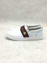 【中古】GUCCI◆キッズ靴/21cm/スニーカー/レザー/WHT///【キッズ】
