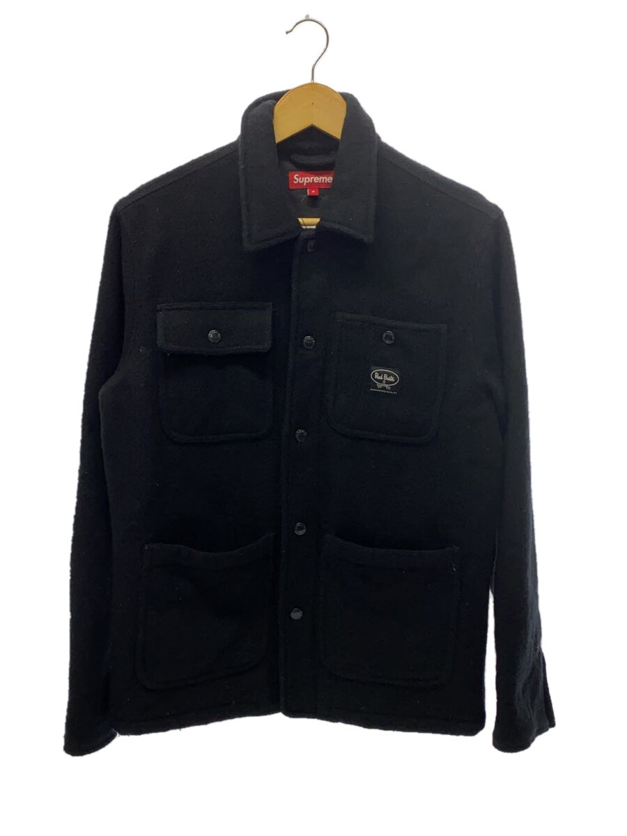 【中古】Supreme◆ジャケット/S/ウール/BLK/無地//【メンズウェア】