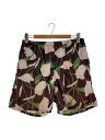 【中古】Supreme◆ボトム/M/ナイロン/ブラック/総柄【メンズウェア】