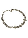 【中古】LOUIS VUITTON◆モノグラムロウ/M1407A/ブレスレット/SLV/メンズ/カニカン、マルカン部分変色有キズ有//【服飾雑貨他】