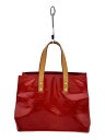 【中古】LOUIS VUITTON◆レキシントン_モノグラム・ヴェルニ_RED/エナメル/RED【バッグ】