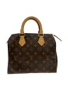 【中古】LOUIS VUITTON◆2)スピーディ25_モノグラム・キャンバス_BRW/PVC/BRW【バッグ】