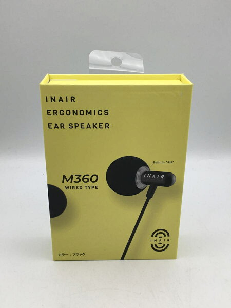 2nd STREET 楽天市場店の【中古】INAIR◆イヤホン/INAIR M360 BK//【家電・ビジュアル・オーディオ】|詳細画像