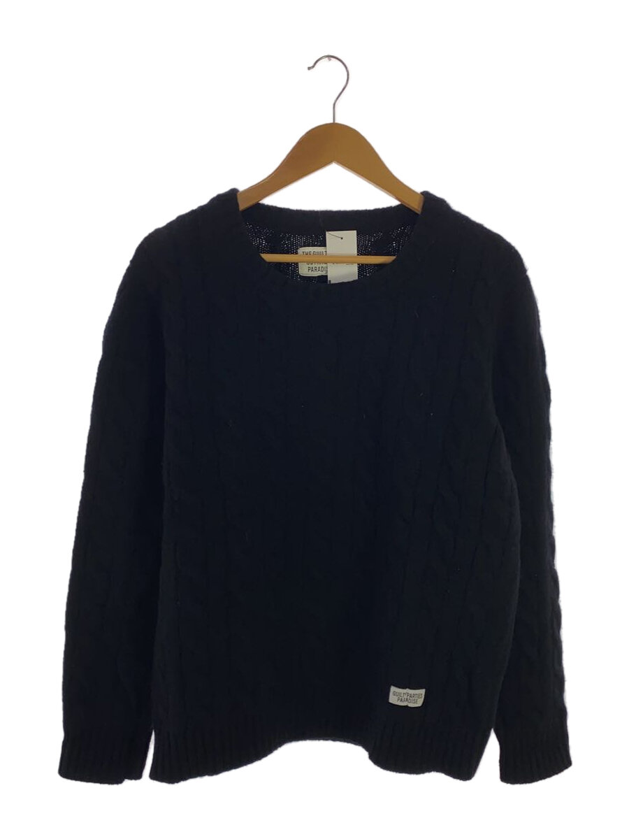 【中古】WACKO MARIA◆ニット・セーター(厚手)/L/ウール/BLK/16FW-WMK-KN09【メンズウェア】