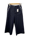 【中古】sacai◆ワイドパンツ/1/ウール/NVY/無地/16-02751【レディースウェア】