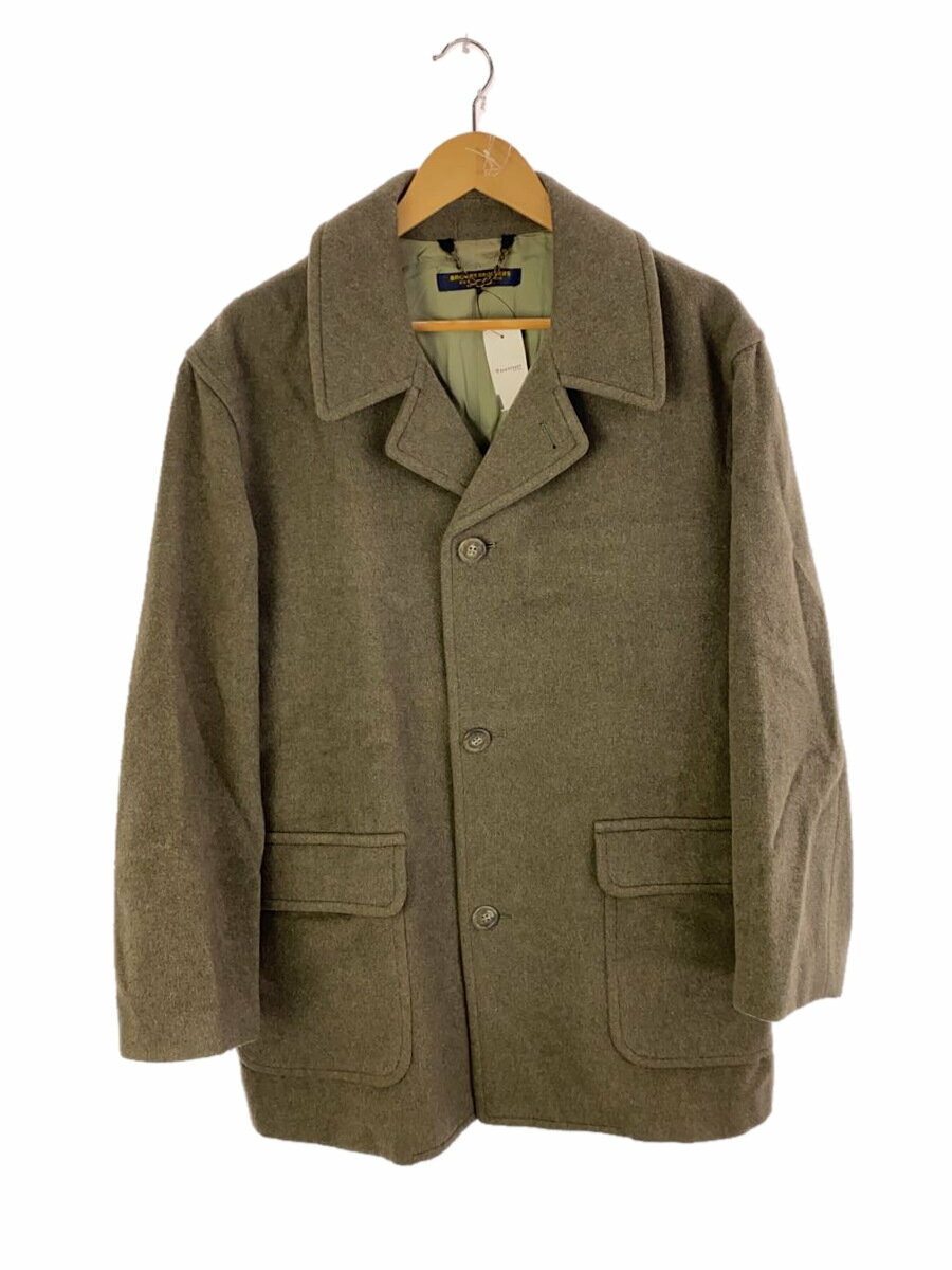 【中古】BROOKS BROTHERS◆コート/M/ウール/KHK/無地/BBAHB 538136【メンズウェア】