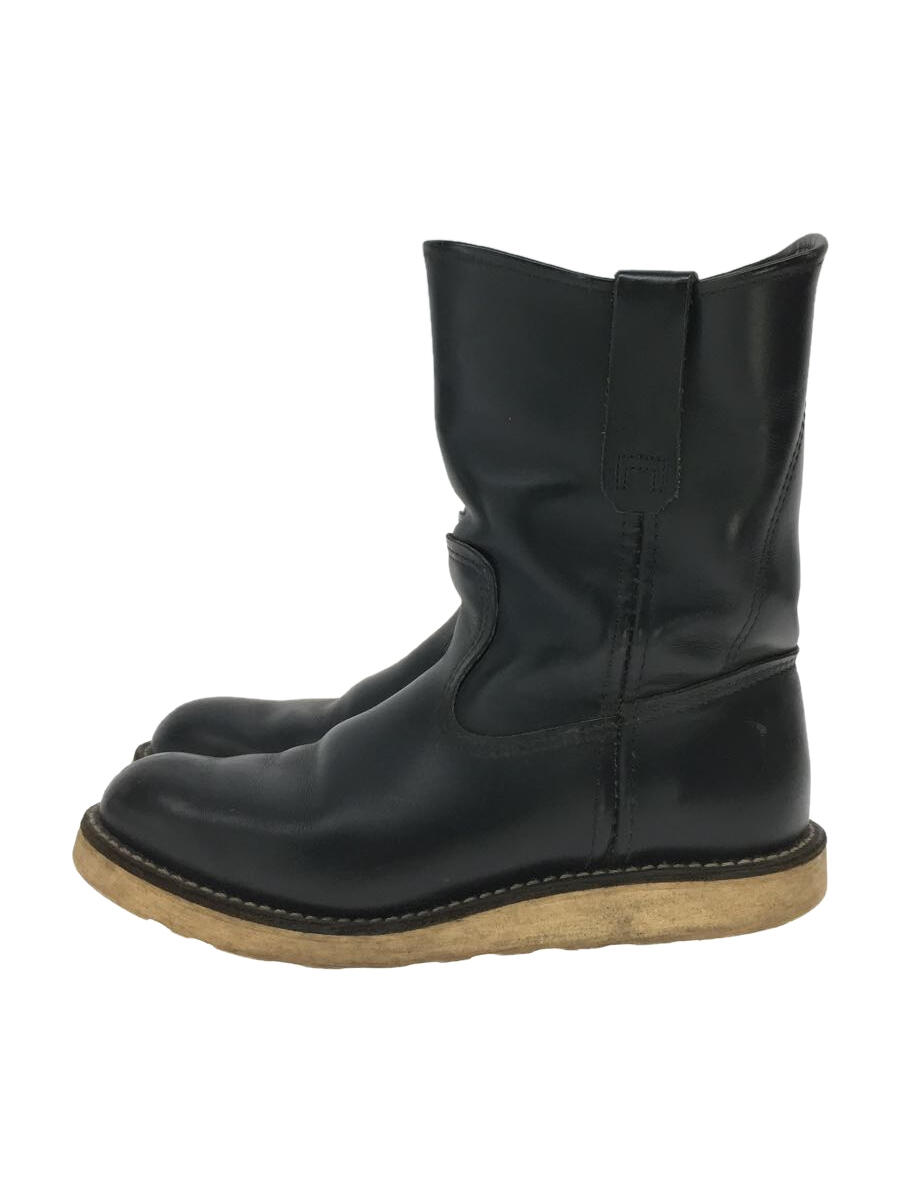 【中古】RED WING◆RED WING/8169/ペコスブーツ/--/BLK/レザー