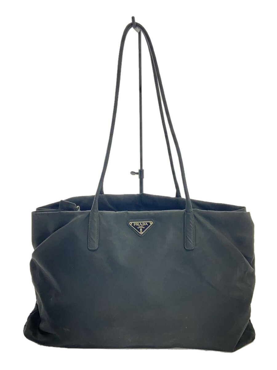 【中古】PRADA◆トートバッグ/--/BLK【バッグ】