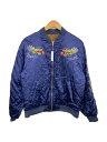 【中古】CREAM SODA◆80s/キルティングスカジャン/金タグ/スカジャン/ネイビー【メンズウェア】