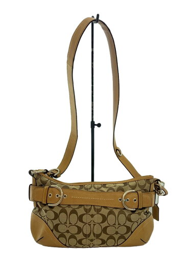 【中古】COACH◆ソフトダッフル_ハンプトンズ_シグネチャー_ベージュ/キャンバス/総柄/擦れ・汚れ有【バッグ】 【中古】COACH◆ソフトダッフル_ハンプトンズ_シグネチャー_ベージュ/キャンバス/総柄/擦れ・汚れ有【バッグ】