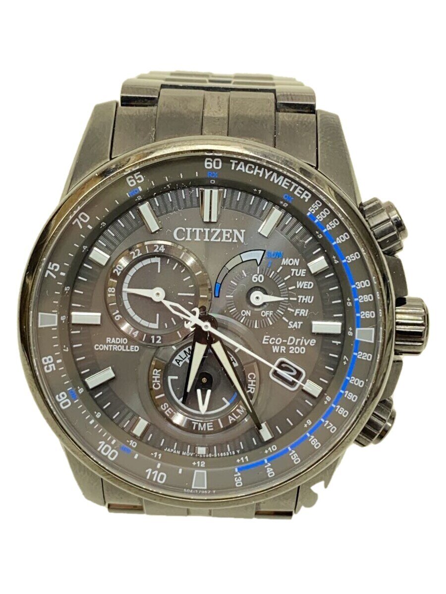 【中古】CITIZEN◆シチズン/腕時計/アナログ/ステンレス/グレー/SS/E660-S120594//【服飾雑貨他】