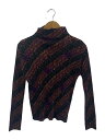 【中古】PLEATS PLEASE ISSEY MIYAKE◆長袖カットソー/3/ポリエステル/マルチカラー/総柄【レディースウェア】