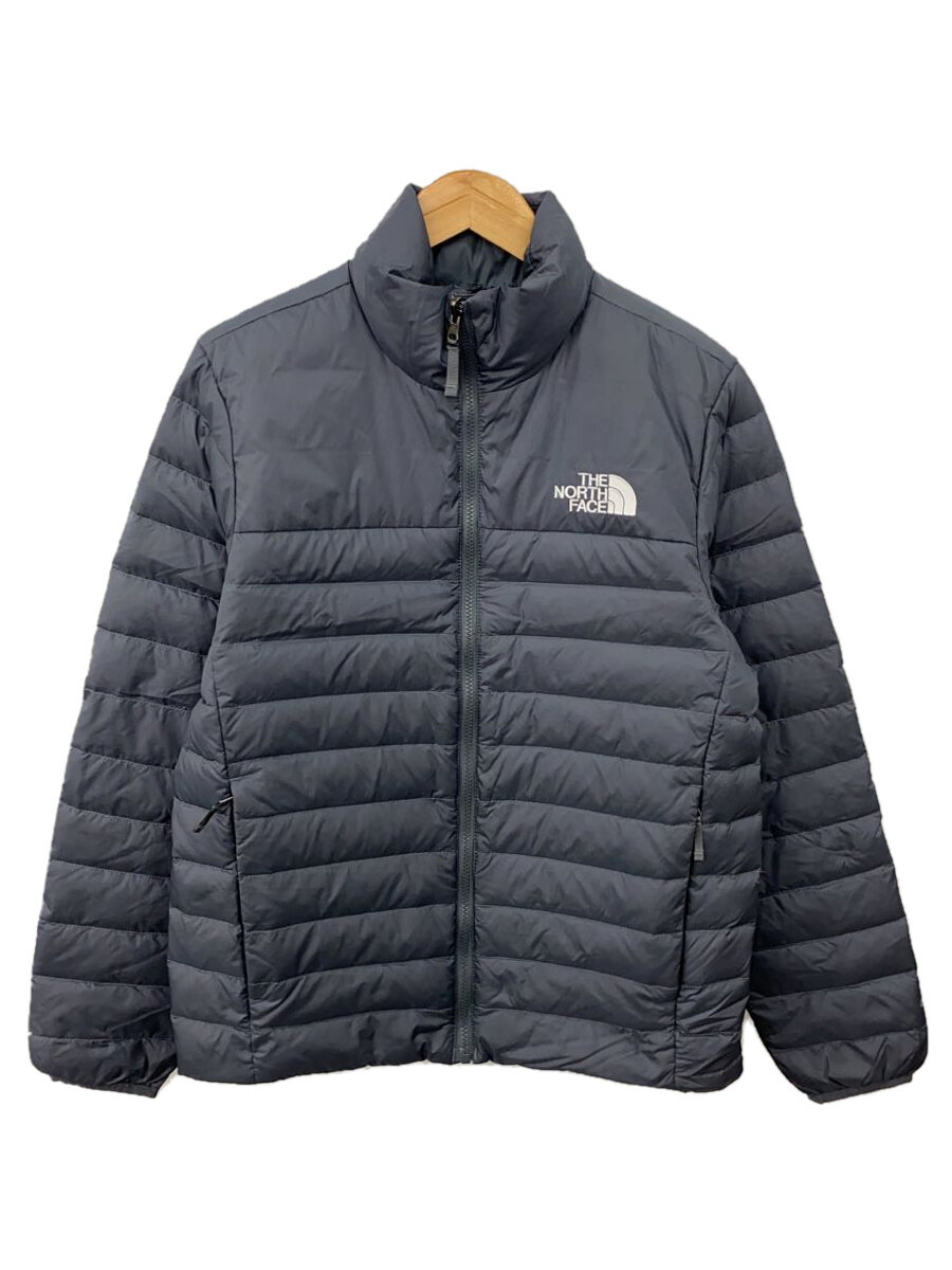 【中古】THE NORTH FACE◆ダウンジャケット/S/ナイロン/GRY/無地/NF0A55XG【メンズウェア】