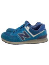 【中古】NEW BALANCE◆ML574/ブルー/27cm/BLU状態考慮【シューズ】