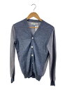 【中古】COMME des GARCONS SHIRT◆カーディガン(薄手)/S/コットン/GRY/無地/w19622 a【メンズウェア】