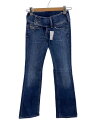 【中古】DIESEL◆ブーツカットパンツ/25/デニム/インディゴ/無地【レディースウェア】