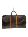 【中古】LOUIS VUITTON◆キーポル・バンドリエール60_モノグラム・キャンバス_BRW/PVC/BRW【バッグ】