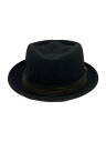 【中古】STUSSY◆ハット/XL/ウール/BLK/無地/メンズ【服飾雑貨他】(4)