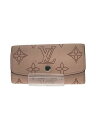 【中古】LOUIS VUITTON◆ミュルティクレ4_マヒナ_PNK/レザー/PNK/レディース【服飾雑貨他】