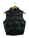 【中古】RALPH LAUREN◆ダウンベスト/9/レザー/ブラック/無地//【レディースウェア】(4)