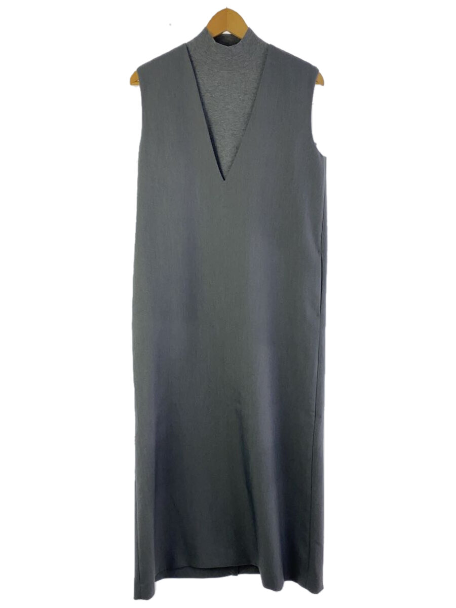 【中古】Mila Owen◆23aw/ノースリニットVネックワンピース/セットアップ/1/ポリエステル/GRY/09WFO231048//【レディースウェア】