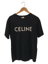 【中古】CELINE◆ルーズTシャツ/Tシャツ/XS/コットン/BLK/黒/2X681671Q【メンズウェア】