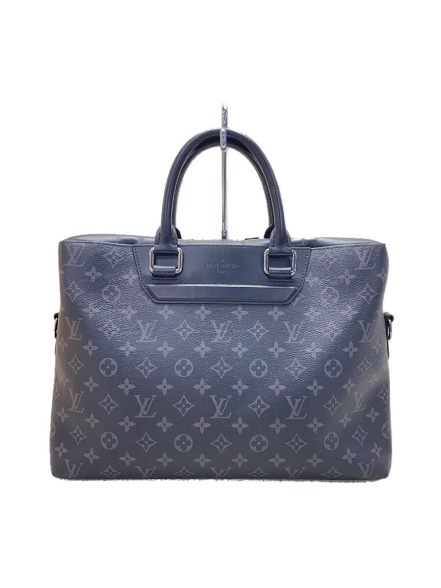 【中古】LOUIS VUITTON◆オディセ・ブリーフケース_モノグラム・エクリプス_BLK/PVC/BLK【バッグ】