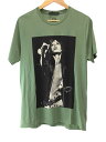 【中古】THEE HYSTERIC XXX◆Tシャツ/L/コットン/グリーン/THE ROLLING STONES/MICK 1973【メンズウェア】