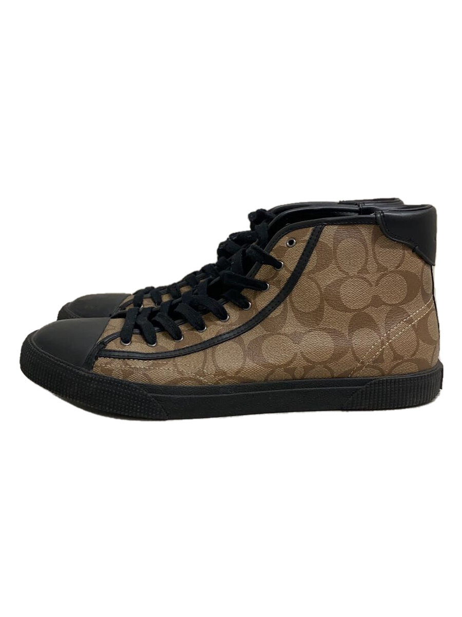 【中古】COACH◆ハイカットスニーカー/26.5cm/BRW/FG4396【シューズ】