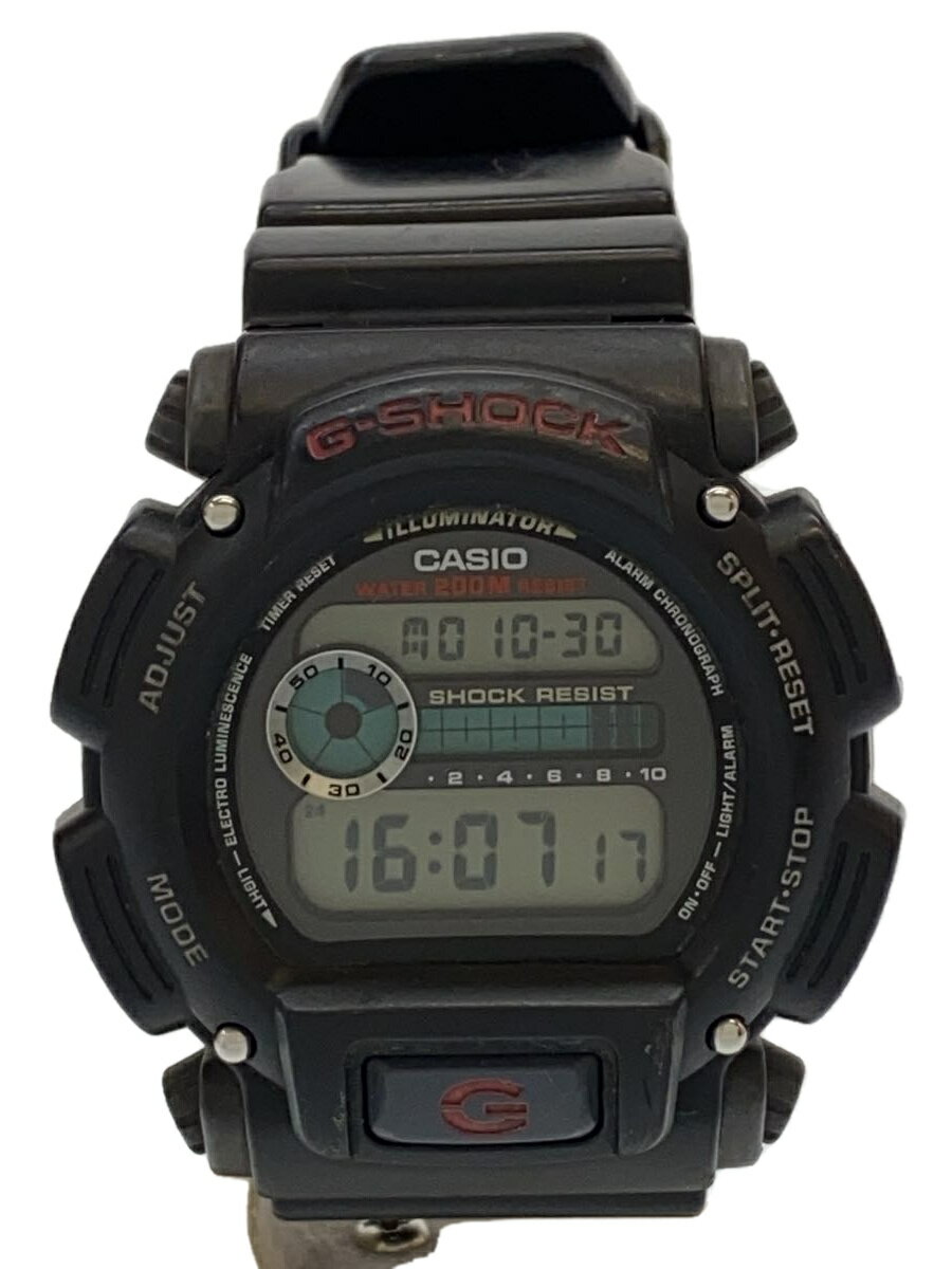 【中古】CASIO◆クォーツ腕時計・G-SHOCK/デジタル/ラバー/BLK【服飾雑貨他】