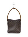 【中古】LOUIS VUITTON◆ルーピングGM_モノグラム・キャンバス_BRW/PVC/BRW/M51145【バッグ】(4)