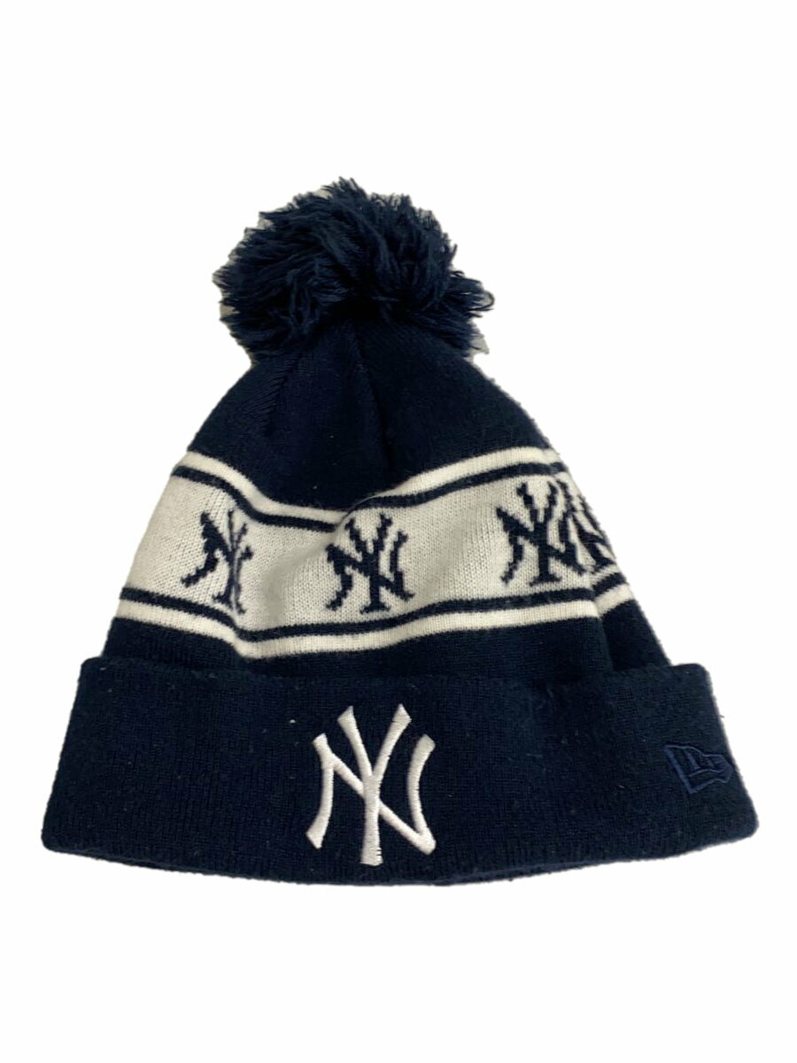 【中古】NEW ERA◆ニットキャップ/--/アンゴラ/NVY/メンズ【服飾雑貨他】