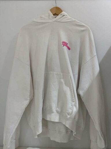 【中古】doublet◆パーカー/XL/コットン/WHT/19ss24cs126【メンズウェア】 【中古】doublet◆パーカー/XL/コットン/WHT/19ss24cs126【メンズウェア】