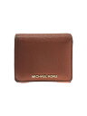 【中古】MICHAEL KORS◆3つ折り財布/レザー/ORN/レディース/32S8GF6D0L【服飾雑貨他】