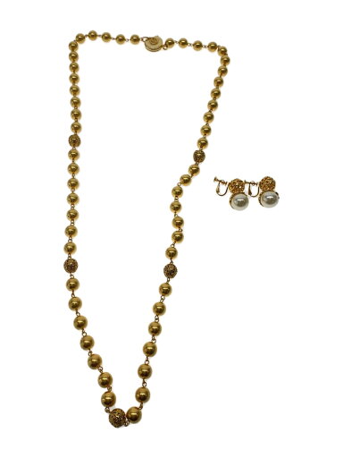 【中古】SONIA RYKIEL◆アクセサリー/--/GLD/レディース/ネックレス×イヤリング/セット【服飾雑貨他】 【中古】SONIA RYKIEL◆アクセサリー/--/GLD/レディース/ネックレス×イヤリング/セット【服飾雑貨他】