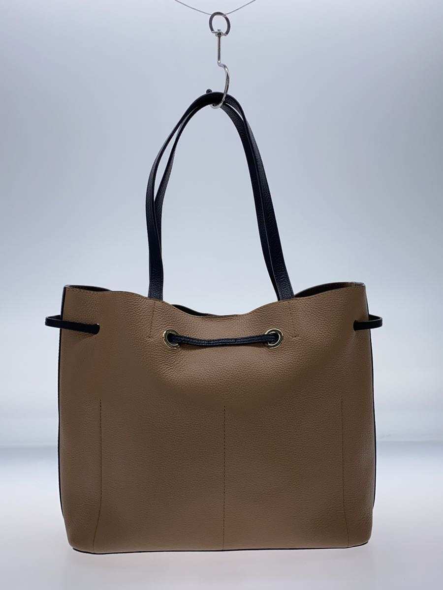 【中古】FURLA◆トートバッグ/レザー/BRW【バッグ】