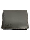 【中古】Paul Smith◆コインケース/PVC/BLK/無地/メン