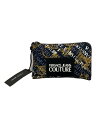 【中古】VERSACE JEANS COUTURE◆セカンドバッグ/--/BLK/総柄/73YA5PF1//【バッグ】