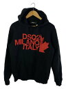 【中古】DSQUARED2◆パーカー/XS/コットン/BLK【メンズウェア】