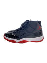 【中古】NIKE◆AIR JORDAN 11 RETRO/エアジョーダン11レトロ/ブラック/378037-061/27cm/ブラ【シューズ】