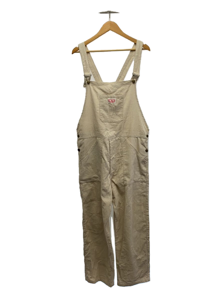 【中古】HOLDFAST◆オーバーオール/M/コットン/ベージュ/HF-21AW 04【メンズウェア】