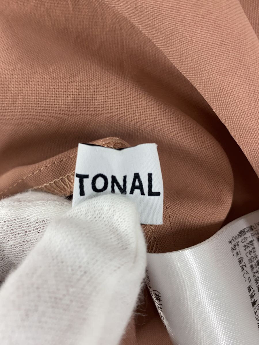 【中古】TONAL◆半袖ブラウス/38/ポリエステル/PNK【レディースウェア】
