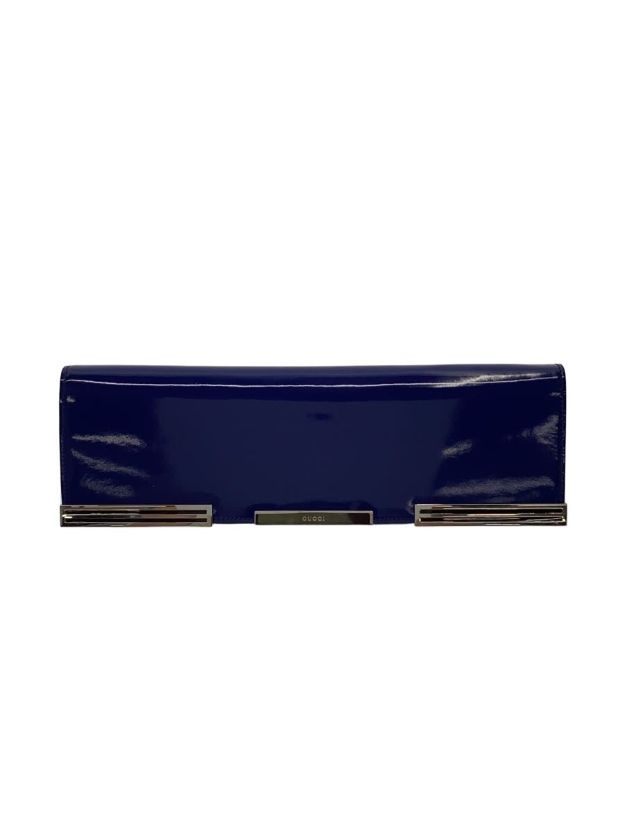 Under Arm Handbags, Pouches - 【中古】GUCCI◆パーティーバッグ/クラッチバッグ/レザー/BLU/240250【バッグ】