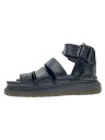 【中古】Dr.Martens◆サンダル/UK4/BLK/レザー/WY004/CK12U【シューズ】(4)