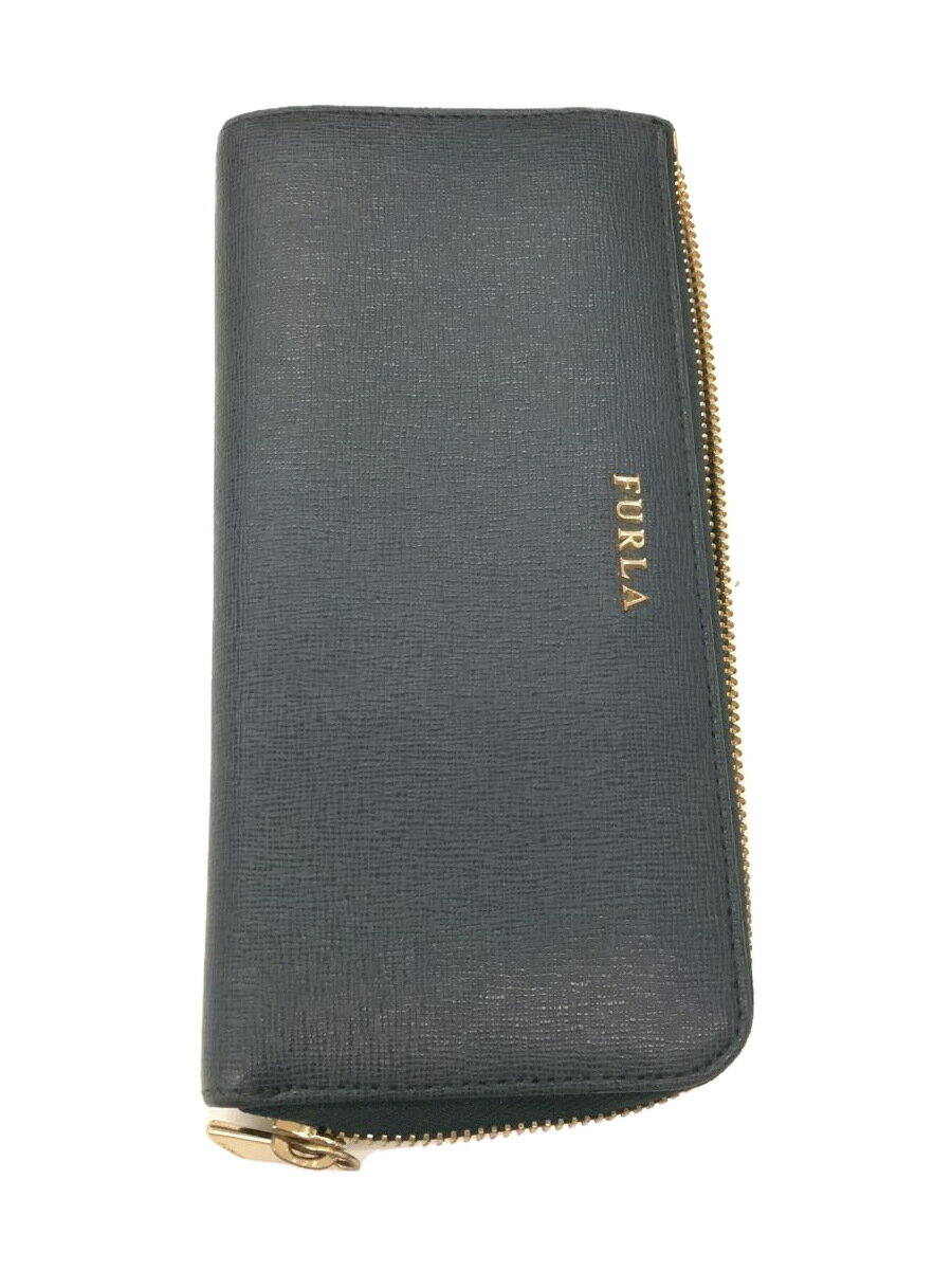 【中古】FURLA◆長財布/--/GRN/レディ