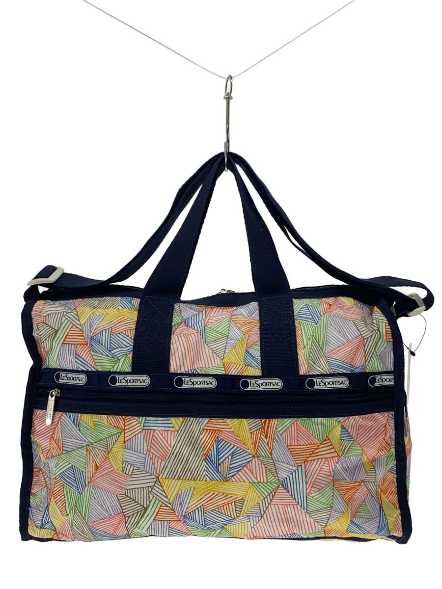 【中古】LESPORTSAC◆ボストンバッグ/ナイロン/マルチカラー/総柄【バッグ】