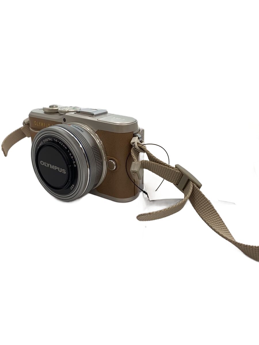 【中古】OM SYSTEM(OLYMPUS)◆デジタル一眼カメラ OLYMPUS PEN E-PL9 14-42mm EZレンズキット [ブラウン]//【カメラ】