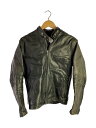 【中古】Schott◆シングルライダースジャケット/36/レザー/BLK【メンズウェア】